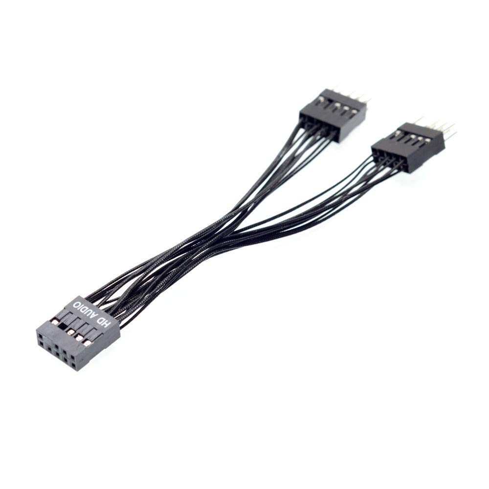 Amazon.com: JXSZ Motherboard HD Audio 9-Pin 1 Female to 2 Male